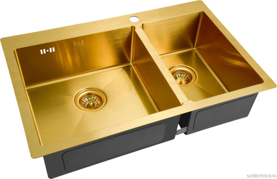Мойка кухонная Zorg Inox PVD SZR-78-2-51 L bronze