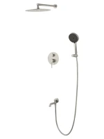 Душевой комплект Wonzon & Woghand Stick WW-88939017-BN С ВНУТРЕННЕЙ ЧАСТЬЮ, брашированный никель