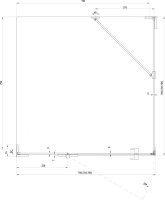Душевой уголок Ravak Brilliant BSDPS+B SET L 80х80 Transparent, профиль хром