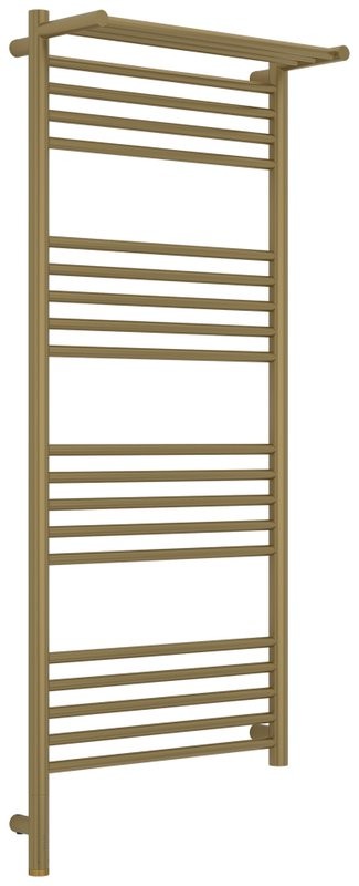 Полотенцесушитель электрический Сунержа Богема 3.1 32-6006-1250 130x55 см, подключение слева, золотой шелк, лесенка, с полкой