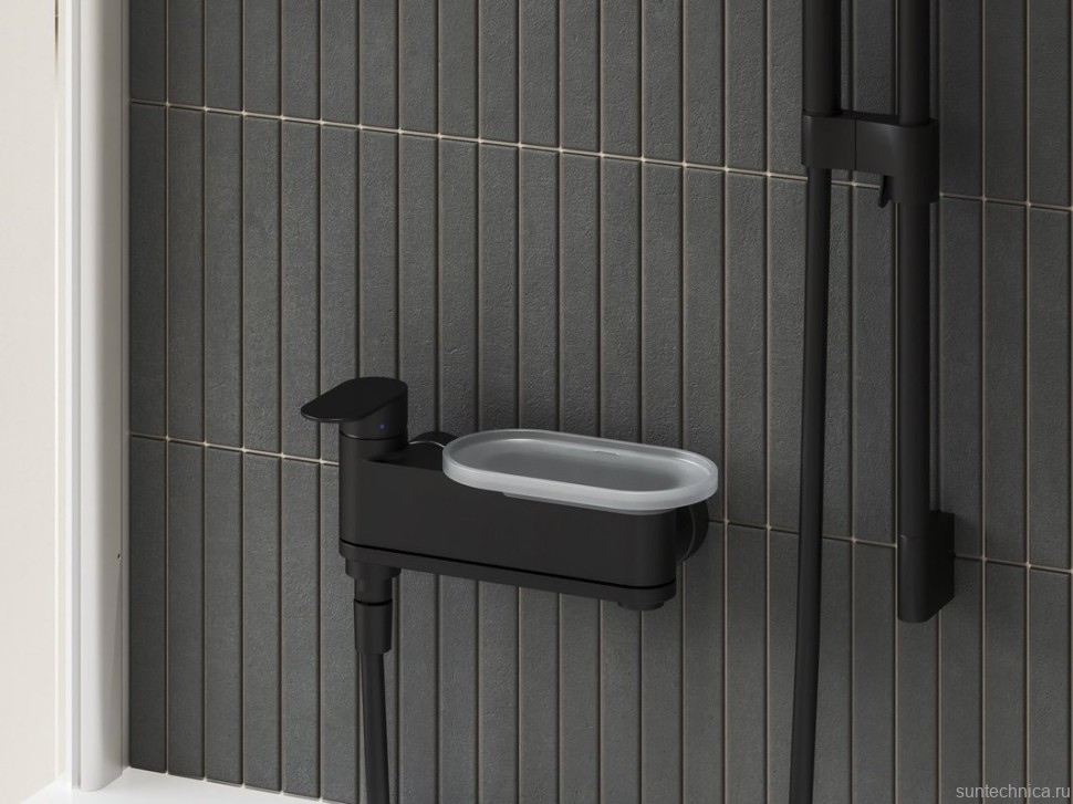 Смеситель для ванны с душем Ravak Chrome II CR II 022.00BL матовый черный