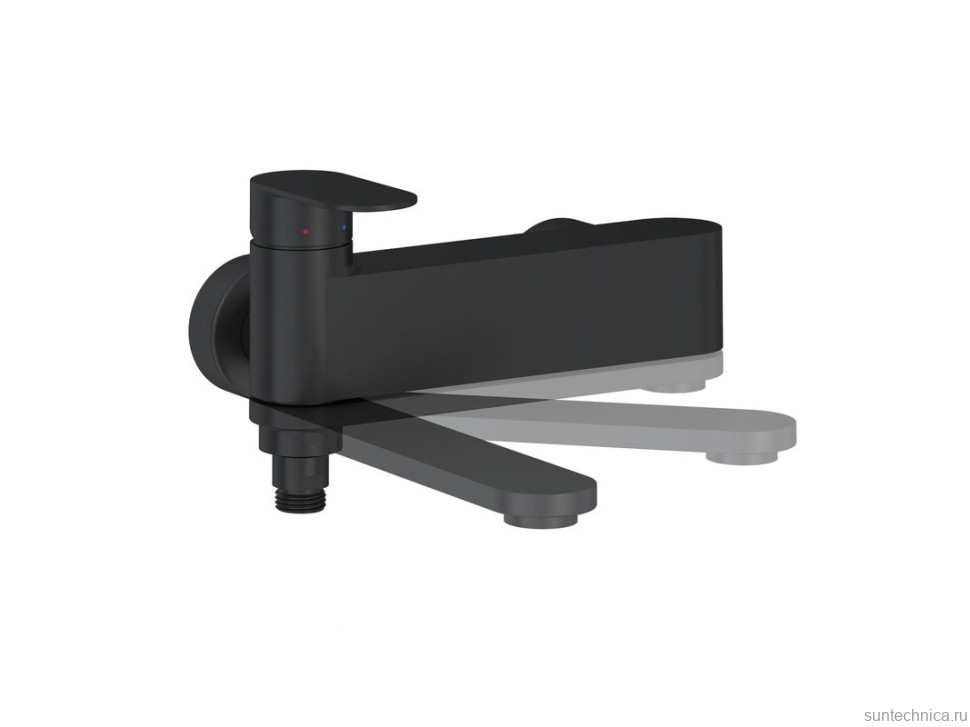 Смеситель для ванны с душем Ravak Chrome II CR II 022.00BL матовый черный