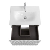 Тумба с раковиной BelBagno Uno-mini 60 подвесная, 2 ящика, bianco opaco