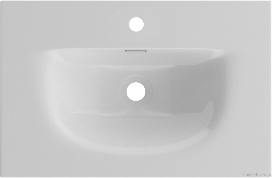 Тумба с раковиной BelBagno Uno-mini 60 подвесная, 2 ящика, bianco opaco