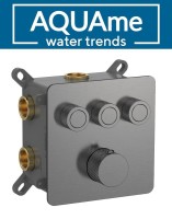 Смеситель для ванны AQUAme с термостатом встраиваемый AQM8812GM