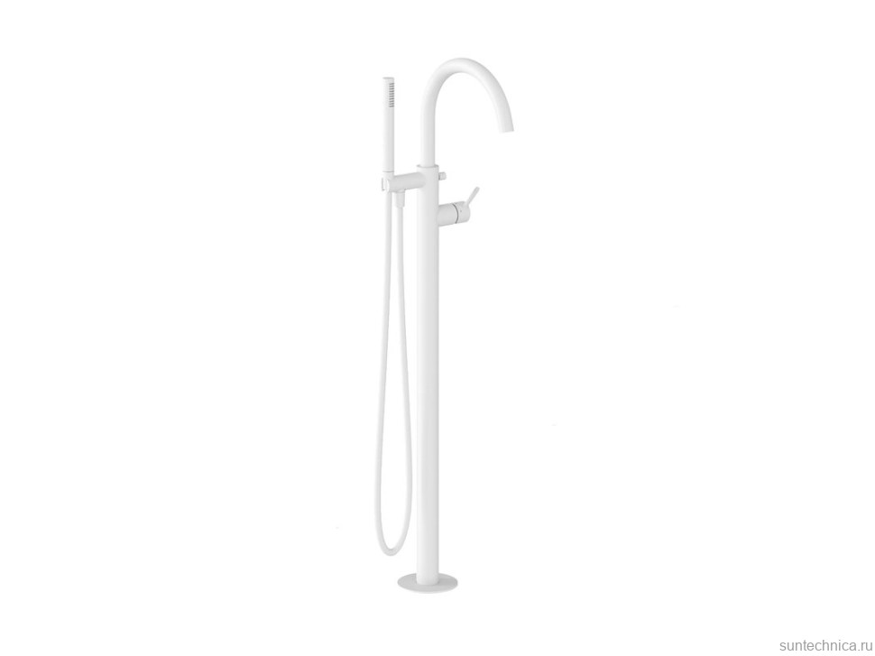 Напольный смеситель для ванны с душем Ravak Espirit ES 080.10WV белый вельвет