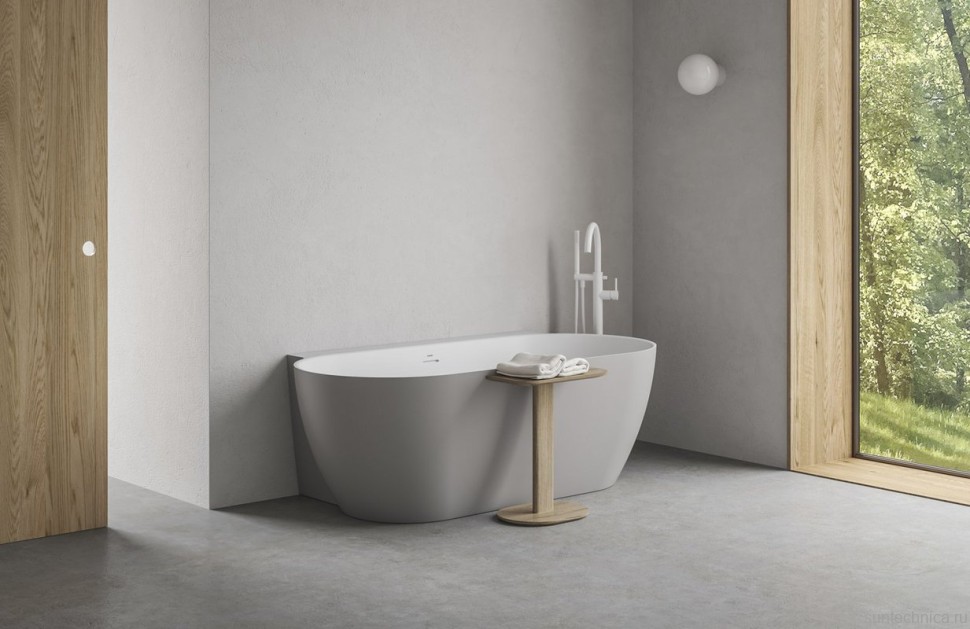 Напольный смеситель для ванны с душем Ravak Espirit ES 080.10WV белый вельвет