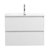 Тумба с раковиной BelBagno Uno-mini 90 подвесная, 2 ящика, bianco opaco