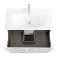 Тумба с раковиной BelBagno Uno-mini 90 подвесная, 2 ящика, bianco opaco
