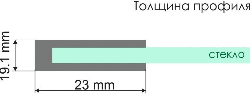 Душевая дверь в нишу Wasserkraft Elbe 74P12