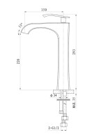 Смеситель для раковины Wonzon & Woghand Triumph WW-561104-CR хром Смеситель для раковины Wonzon & Woghand Triumph WW-561104-CR хром