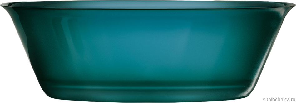 Акриловая ванна Abber Kristall AT9707 Aquamarin 170x75 см, отдельностоящая, бирюзовая, овальная, с донным клапаном