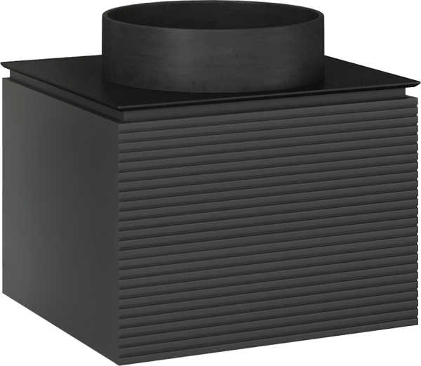 Тумба под раковину Jorno Stone 60 антрацит