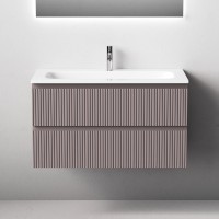 Тумба с раковиной Sancos Snob T 90 подвесная, doha soft, раковина СN7019