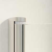 Душевой уголок Vegas Glass ZA-F Novo 120*80 07 01 профиль матовый хром, стекло прозрачное
