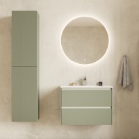 Мебель для ванной комнаты Roca Ona Olive 80 оливковая матовая, раковина 32799C000