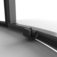 Душевой уголок Niagara Nova NG-6827-34BLACK 100x100, профиль черный матовый, стекло прозрачное