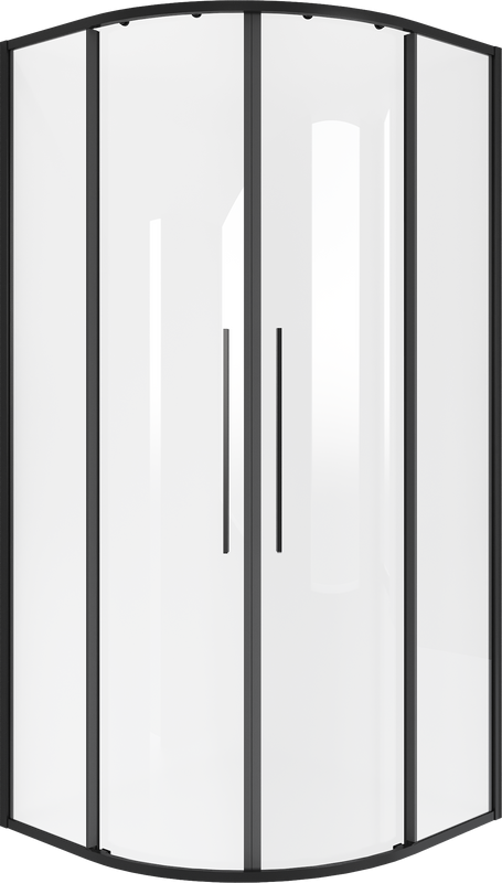 Душевой уголок Niagara Nova NG-6827-34BLACK 100x100, профиль черный матовый, стекло прозрачное