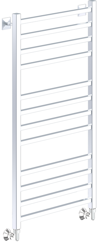 Полотенцесушитель водяной Ника Modern ЛМ 5 100/50, белый матовый