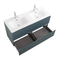 Мебель для ванной комнаты BelBagno Uno 120 подвесная, 4 ящика, матовая голубая