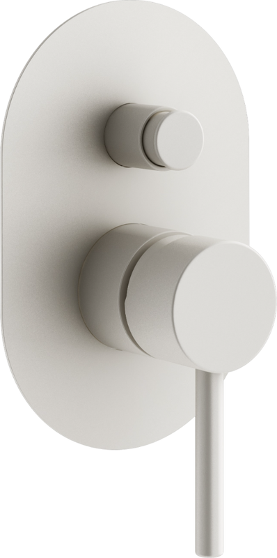 Встраиваемый смеситель для душа и ванны Plumberia Selection Ixo XO1001BO С ВНУТРЕННЕЙ ЧАСТЬЮ, матовый белый