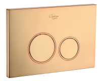 Кнопка смыва для унитаза Boheme 658 пластик, цвет gold Кнопка смыва для унитаза Boheme 658 пластик, цвет gold