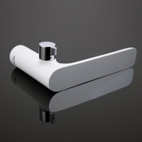 Смеситель для акриловой ванны 35к G1148 GAPPO (3 отв.) БЕЛЫЙ-ХРОМ