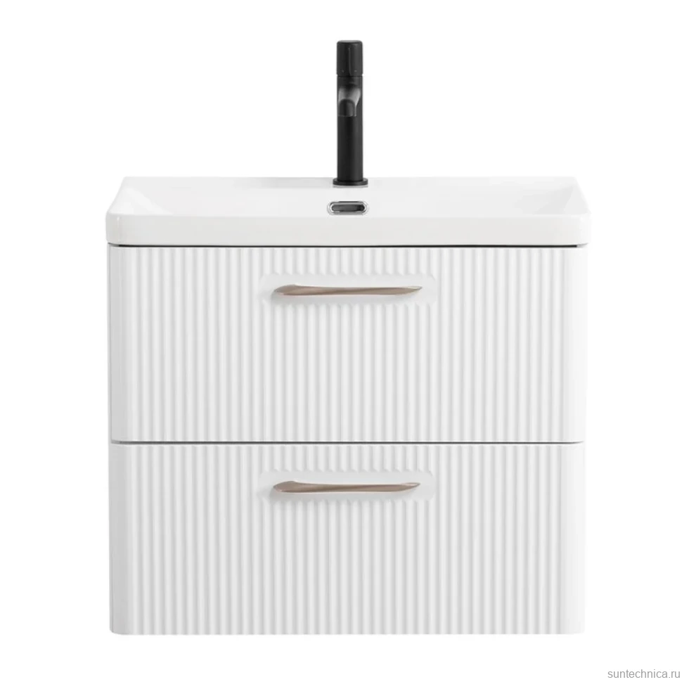 Тумба с раковиной BelBagno Due 60 bianco lucido