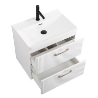 Тумба с раковиной BelBagno Due 60 bianco lucido