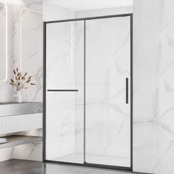 Душевая дверь Slim Soft VDS-1SS150CLGM, 1500, вороненая сталь, стекло прозрачное