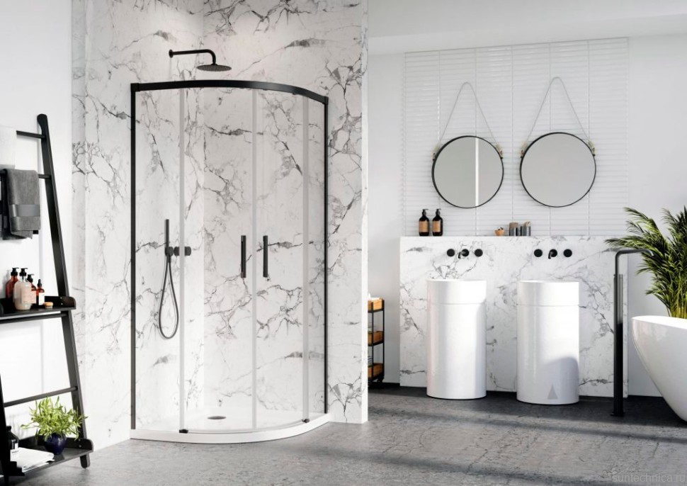 Душевой уголок Radaway Idea Black PDD 80х80
