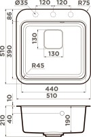 Мойка кухонная Omoikiri Tasogare 51 leningrad grey