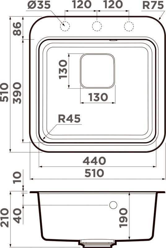 Мойка кухонная Omoikiri Tasogare 51 leningrad grey