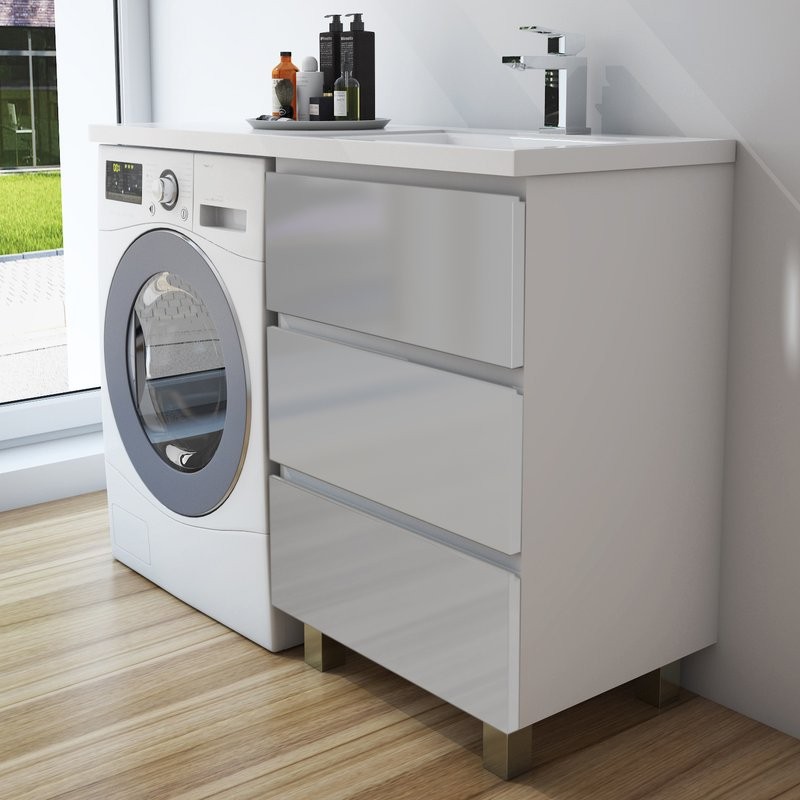Тумба с раковиной Эстет Dallas Luxe 115 R напольная, 3 ящика