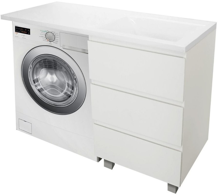 Тумба с раковиной Эстет Dallas Luxe 115 R напольная, 3 ящика