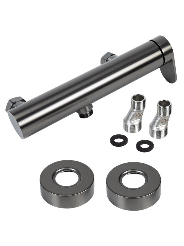 Смеситель для душа Agger Sweet A2720055 оружейная сталь матовая