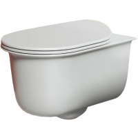 Унитаз подвесной ArtCeram Chic Rimless с микролифтом, матовый белый, петли хром