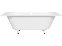 Ванна из искусственного камня Salini Ornella Axis S-Stone 170x75 см, встраиваемая, матовая белая, на ножках