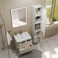 Мебель для ванной комнаты SanStar Riana 60 подвесная, grey, раковина Como 60