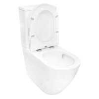 Унитаз-компакт напольный AZARIO Grado AZ-2141 UQ1 глянцевый белый