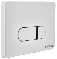 Система инсталляции для унитазов Berges Novum D4 с кнопкой смыва, белая soft touch