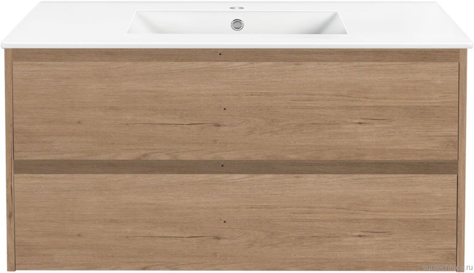 Тумба с раковиной Vincea Gio 100 натуральный дуб