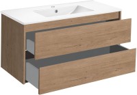 Тумба с раковиной Vincea Gio 100 натуральный дуб