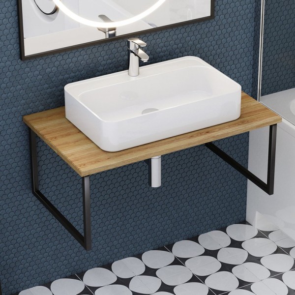 Столешница с раковиной ASB-Woodline Оливия 80