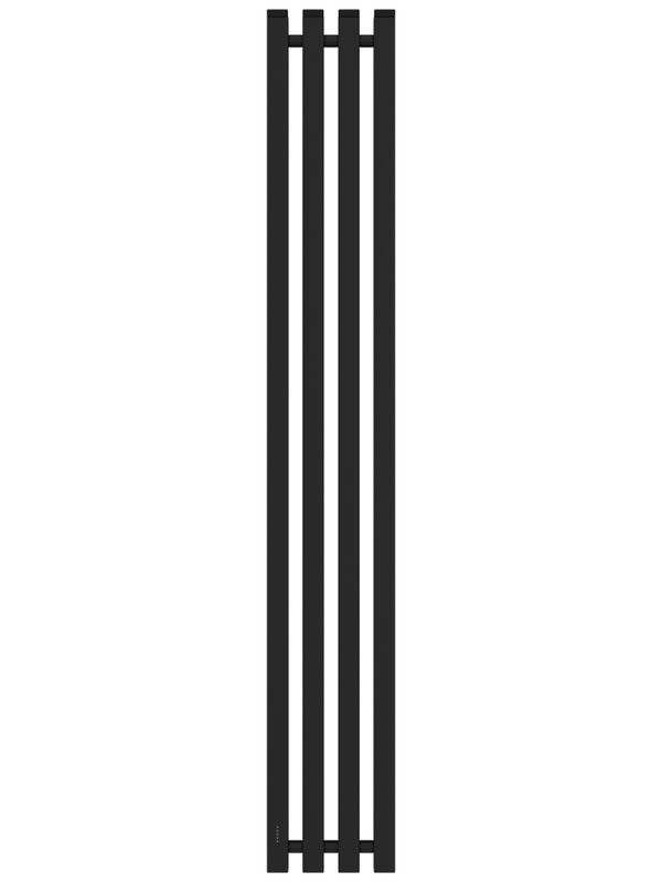 Полотенцесушитель электрический Сунержа Сатерленд 4.0 31-0854-1215 120x20 см, подключение слева, скрытое подключение слева, матовый черный, I-образный