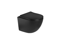 Унитаз подвесной SantiLine SL-5005T-MB черный матовый