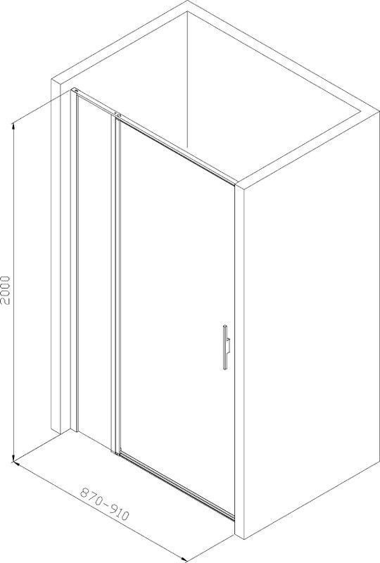 Душевая дверь в нишу Allen Brau Priority 3.31002.BA 90