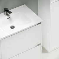 Мебель для ванной комнаты Sancos Libra Floor 70 белый глянец, белая раковина CN7007