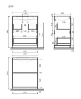 Мебель для ванной комнаты Sancos Libra Floor 70 белый глянец, белая раковина CN7007