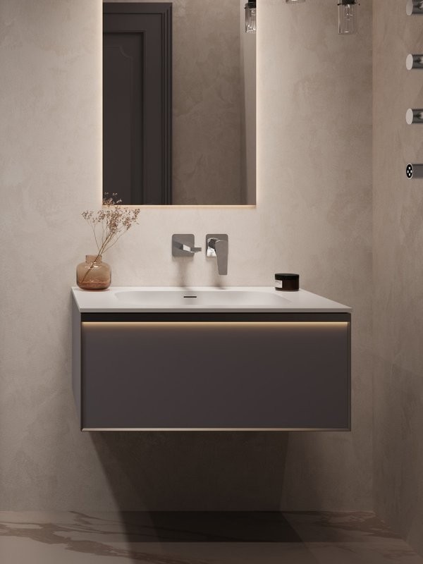 Смеситель для раковины Vincea Puro VBFW-5P01CH С ВНУТРЕННЕЙ ЧАСТЬЮ, хром